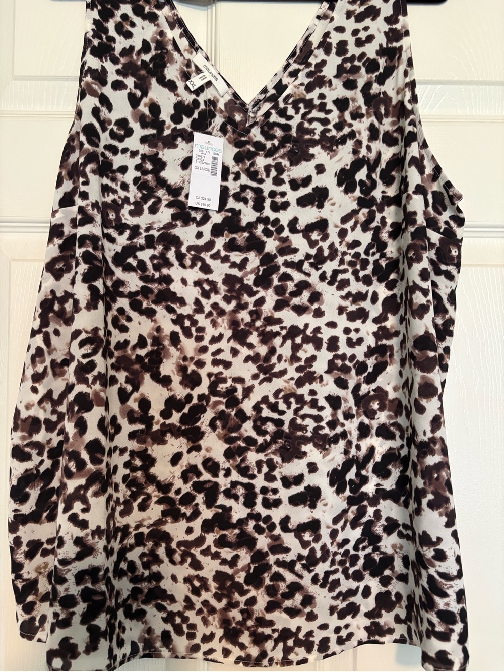 Maurice Leopard Print V-Neck Camisole
